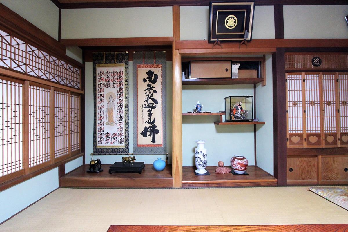 京都府南丹市美山町三埜「日本の故郷に佇む瀟洒な日本家屋」の床の間
